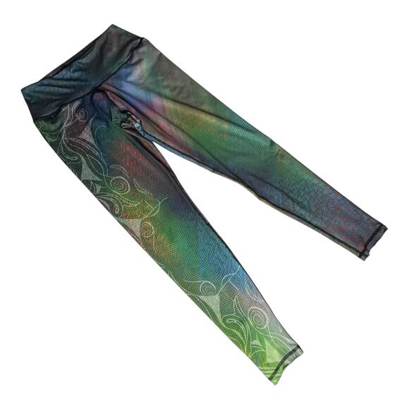 Cajubrasil Reversible Leggings Activewear - Vibrant Print, Size Small/Medium - Picture 6 of 8